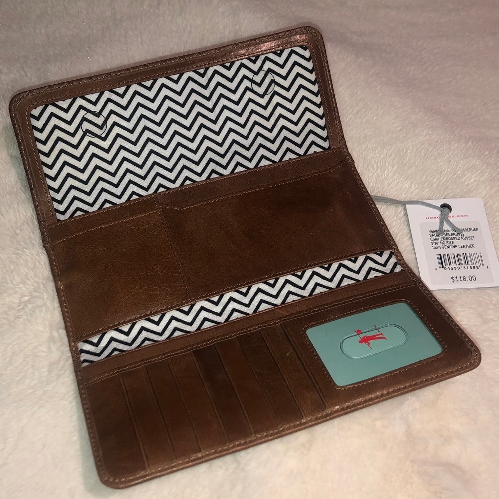 Hobo Bags - Embossed Leather Wallet